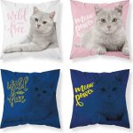 Detexpol povlak na polštář Kočka pink 40x40 cm – Zboží Dáma