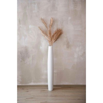 Vysoká váza ISONDRA, sklolaminát, výška 100 cm, bílá – Hledejceny.cz