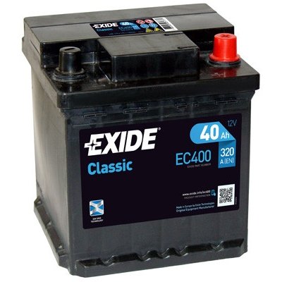 Exide Classic 12V 40Ah 320A EC400 – Zbozi.Blesk.cz
