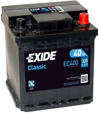 Exide Classic 12V 40Ah 320A EC400