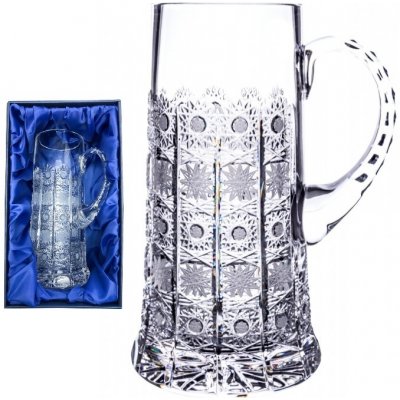 Onte Crystal Bohemia Crystal ručně broušená sklenice na pivo tuplák 500pk 1500 ml – Zboží Mobilmania