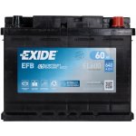 Exide Start-Stop EFB 12V 60Ah 640A EL600 – Zboží Mobilmania