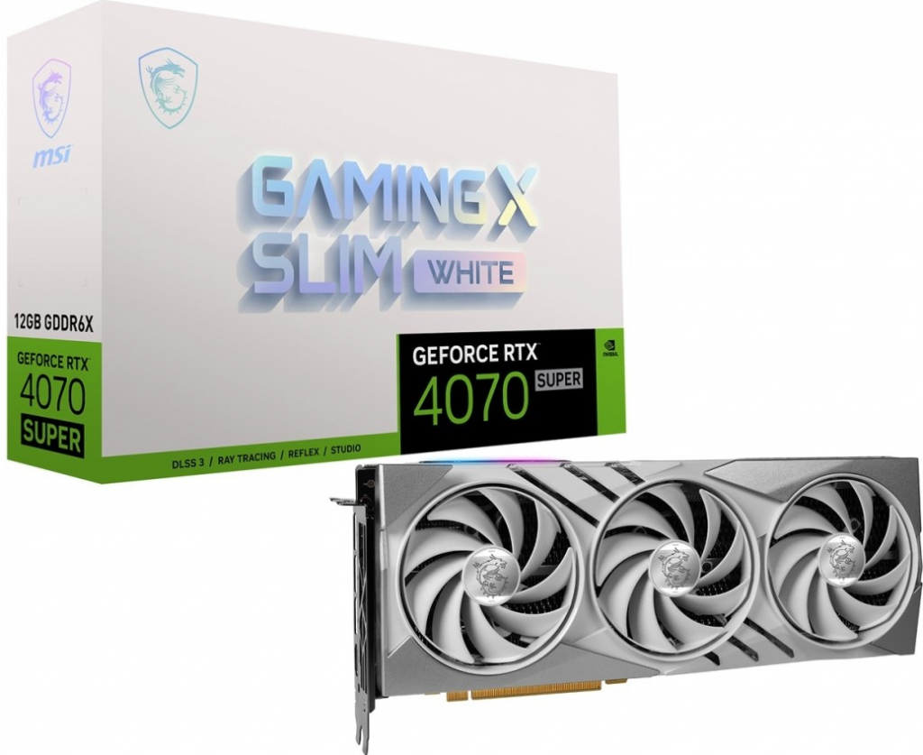 MSI GeForce RTX 4070 SUPER GAMING X SLIM WHITE 12G