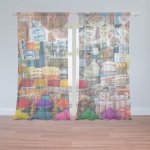 Sablio Záclony Barevné koření: 2ks 150x250cm – Hledejceny.cz
