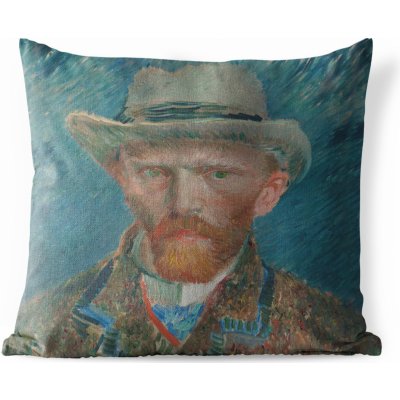 MuchoWow Vnější polštář Autoportrét 1887 Obraz Vincent van Gogh 40x40