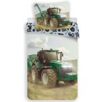 Jerry Fabrics Povlečení Traktor Bílá zelená 140x200 70x90 – Zboží Mobilmania