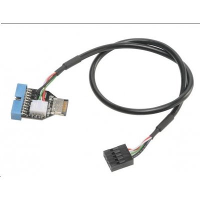 AKASA Interní MB adaptér USB 3.1 interní konektor na USB 3.1 Gen1 19-pin kabel – Zboží Mobilmania