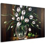 Gario Ručně malovaný obraz Malované tulipány Rozměry: 120 x 80 cm – Hledejceny.cz