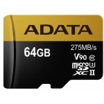 ADATA microSDXC 64 GB UHS-II U3 AUSDX64GUII3CL10-CA1 – Sleviste.cz