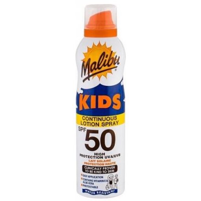 Malibu Kids Continuous Lotion Spray SPF50 opalovací mléko pro děti 175 ml – Zbozi.Blesk.cz