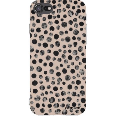 Picasee silikonový průhledný obal pro Apple iPhone 8 - Dots – Zboží Mobilmania