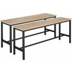 tectake 404548 2 ks industrial světlé dřevo – Zboží Dáma