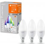 Ledvance Smart+ WIFI Sada LED světelných zdrojů, 4,9 W, 470 lm, RGB, teplá–studená bílá, E14, 3 ks – Hledejceny.cz