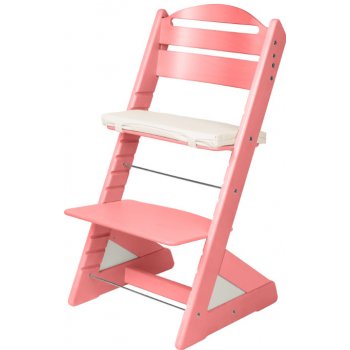 Jitro rostoucí židle Plus bílo růžová