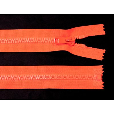 Kostěný zip no.5 rozepínací 80cm bundový color: 736 neon oranžová – Hledejceny.cz