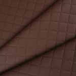 Takoy Prošívaná ekokůže (koženka) tmavě hnědá – Sleviste.cz