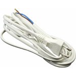 Emos Flexo PVC 2×0,75mm2 3m bílá 2401730132 – Zboží Živě