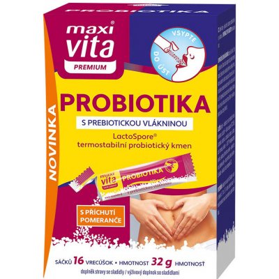 Vitar Maxi Vita Probiotika + vitamin C 16 sáčků – Hledejceny.cz
