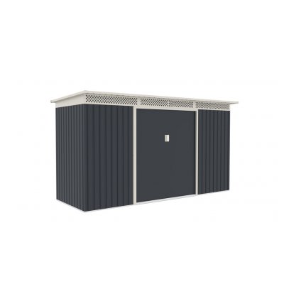 G21 Zahradní domek GRAH 483 - 340 x 142 cm antracitový – Zboží Dáma