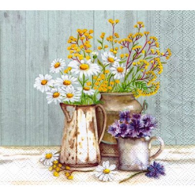 IHR Ideal Home Range Ubrousek 33x33cm Jarní květy ve váze – Zboží Dáma