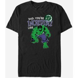 Zoot.Fan unisex tričko Marvel Incredible Like Dad Černé