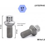 Kolový šroub M14x1,5x27 koule R14, Mercedes, klíč 17, LS17D27R14CI, výška 51 – Hledejceny.cz