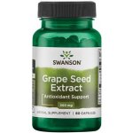 Swanson Hroznová Semínka Grape Seed Extract 200 mg 60 kapslí – Hledejceny.cz
