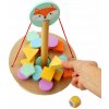 Dřevěná hračka Adam Toys balanční hra s tvary liška