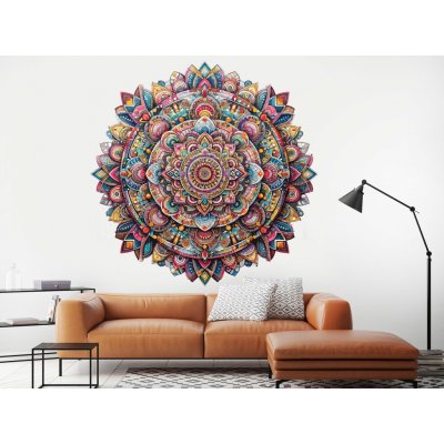 Nalepte.cz samolepka na zeď Kouzelná mandala arch, rozměry 100 x 100 cm – Hledejceny.cz
