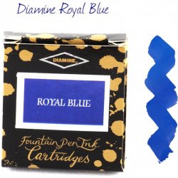 Diamine Royal Blue inkoustové bombičky modrá 6 ks