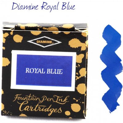 Diamine Royal Blue inkoustové bombičky modrá 6 ks