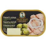 Kaiser Franz Josef Exclusive Tresčí játra ve vlastním oleji s olivou 115 g – Zboží Mobilmania
