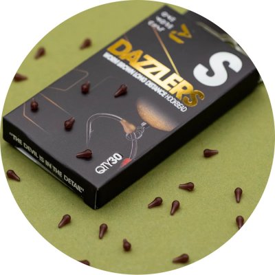 One More Cast Zarážky Dazzlers Worm Brown Distance Hook Bead S 30ks – Zboží Dáma