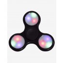 Fidget spinner s LED osvětlením černý