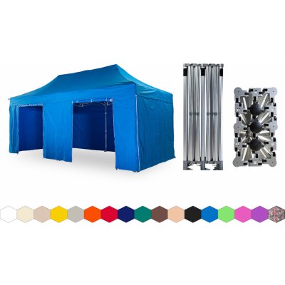 TENTino BIG HEXAGON 4x8 m 12A SVĚTLE MODRÁ – Hledejceny.cz