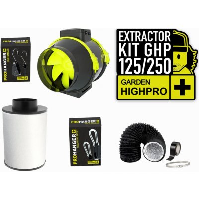 Garden Highpro Sada odsávání 125 mm, 250 m3/h – Hledejceny.cz