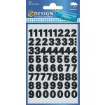 Avery Zweckform 3781 Samolepicí číslice, fólie, 9,5 mm, 120 ks, černé – Hledejceny.cz