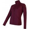 Dámská mikina Sensor Merino Upper dámská mikina celozip port red