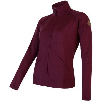 Sensor Merino Upper dámská mikina celozip port red – Hledejceny.cz