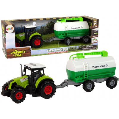 LEANToys Traktor pro děti s cisternou Tank Car Farm