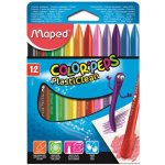 Maped Plastové pastely Color'Peps Plasticlean 12 barev trojhranné – Sleviste.cz