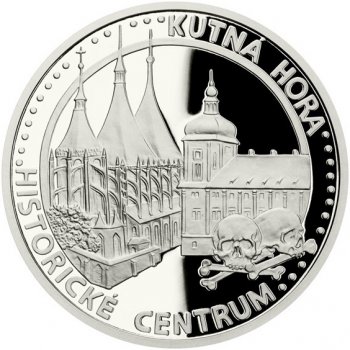 Česká mincovna platinová mince UNESCO Kutná Hora Historické centrum proof 1 oz