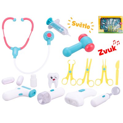 MIKROTRADING Doktorský set na baterie se světlem a zvukem v krabičce – Sleviste.cz