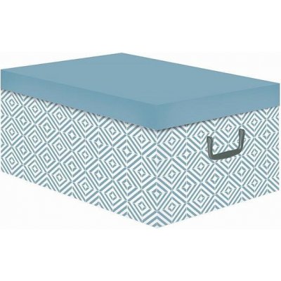 Skládací úložná krabice - karton box Compactor Nordic 50 x 40 x v.25 cm, světle modrá – Zboží Mobilmania