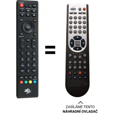 Dálkový ovladač Predátor AB Cryptobox 500HD, 550HD, 625HD, 600HD, 650HD, 700HD, 750HD, 752HD – Zboží Živě