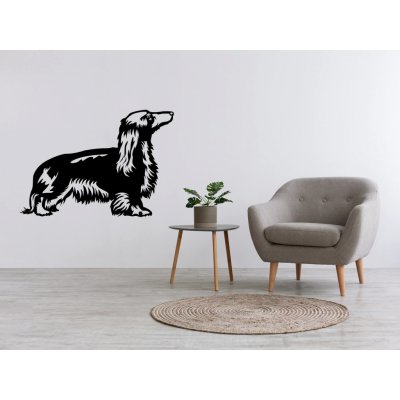 Vsepropejska Jezevčík 3 dřevěná dekorace na zeď Rozměr (cm): 38 x 25 – Hledejceny.cz