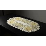 MyBestHome Žakárový ubrus běhoun Sofia II. krémová 80x40cm – Hledejceny.cz