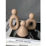 Dess Craft Studio KIN Sada tří abstraktních figurek - dekorace na polici, ručně odlévaná, více barev Barva: 3 - Cashmere Latte – Hledejceny.cz