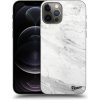 Pouzdro a kryt na mobilní telefon Apple Pouzdro Picasee ULTIMATE CASE MagSafe Apple iPhone 12 Pro - White marble