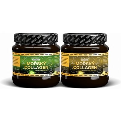TITANUS Mořský Collagen 250 g – 55 dní 1+1 Ananas + Limetka – Hledejceny.cz